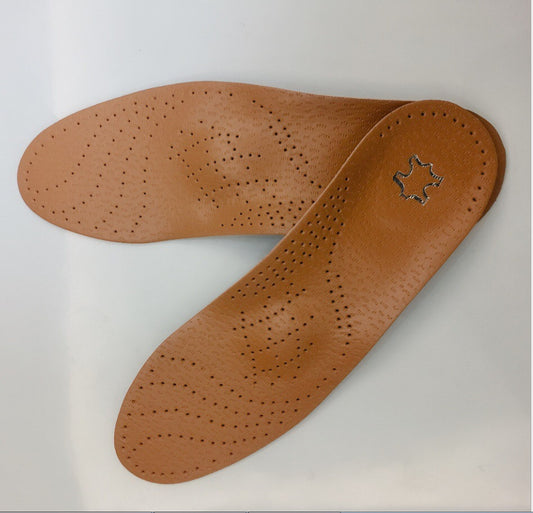 Leather Foot Arch Correction Insoles